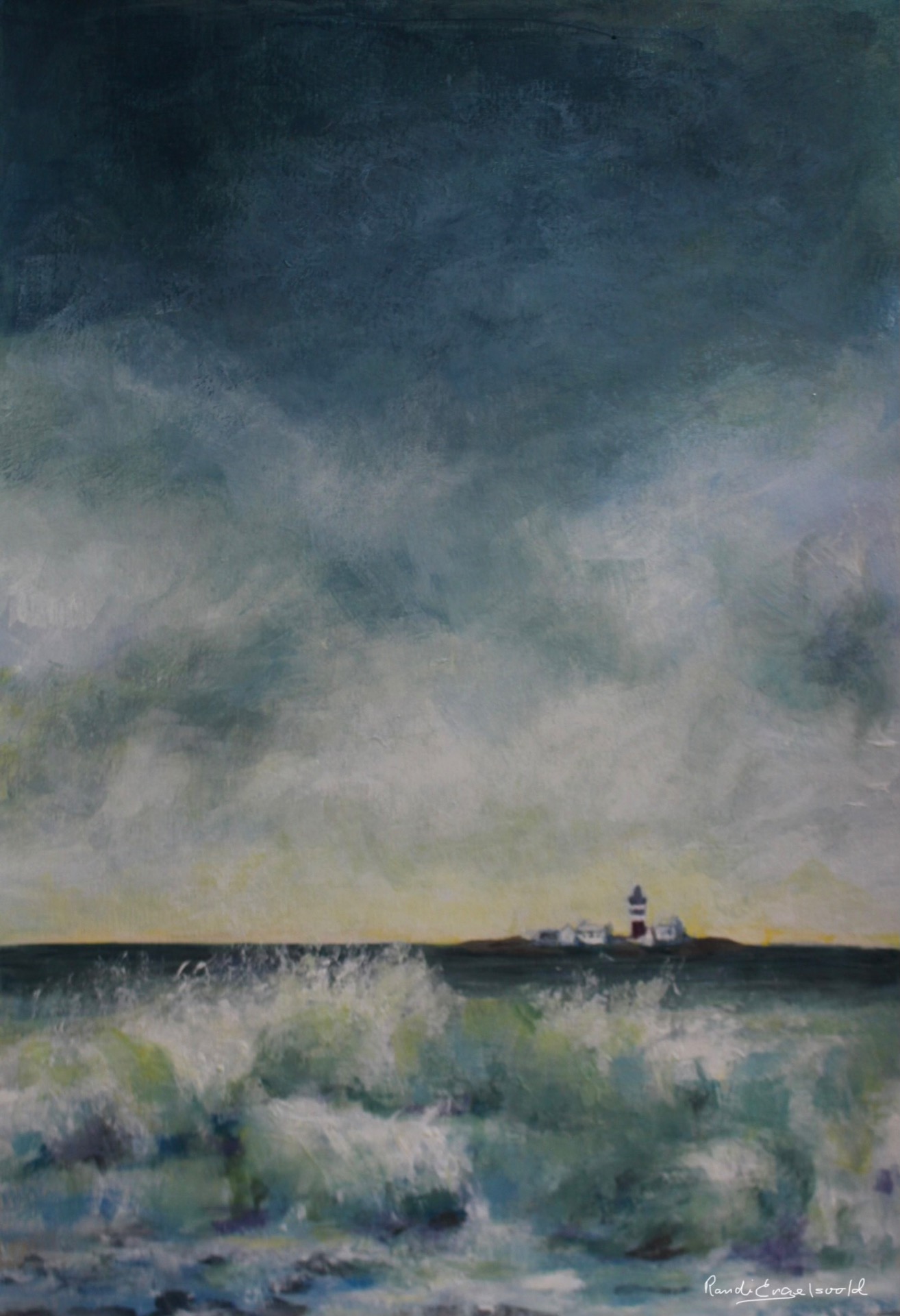 Feistein - Akryl på A3 canson