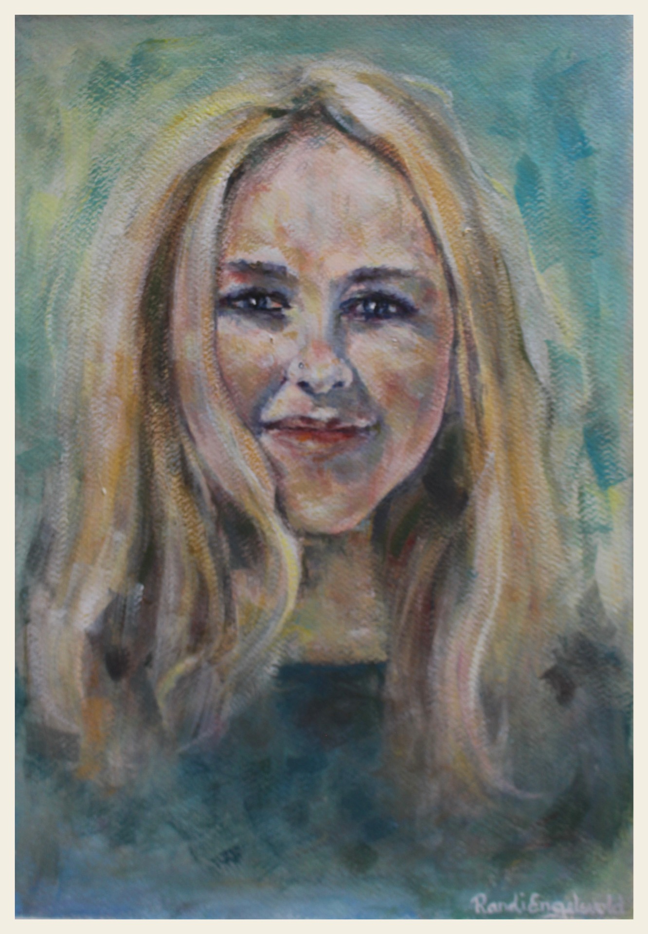 Portrett - Akryl på A3 Canson